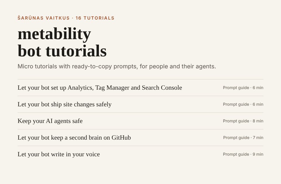 metability bot tutorials